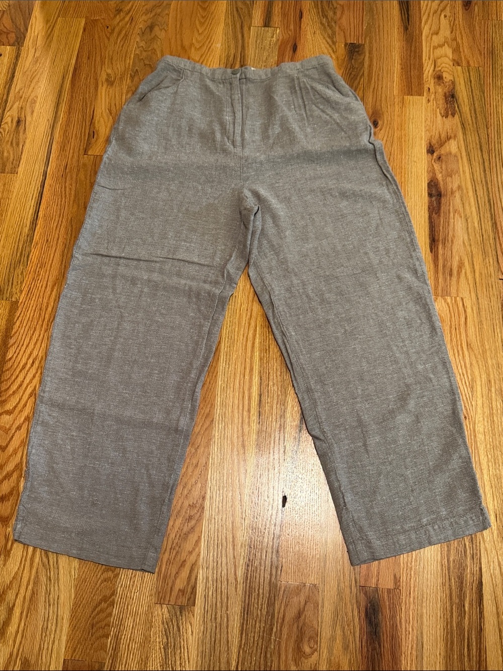 Linden Hill size small Relaxed Linen-Blend Pants